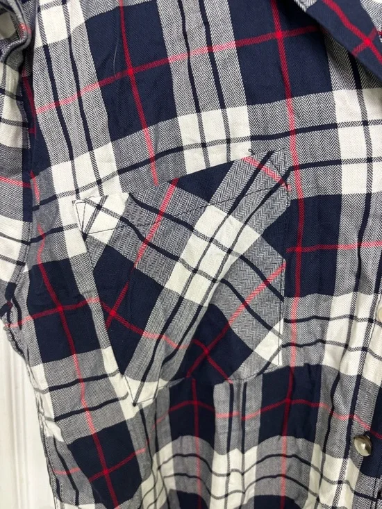 Zach's Girlfriend Ladies Short-Sleeve Shirt - Navy, White, Red, Sz L. NWT! - Picture 3 of 7